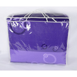 Олекотена Завивка от 100% памучна материя - Синя  